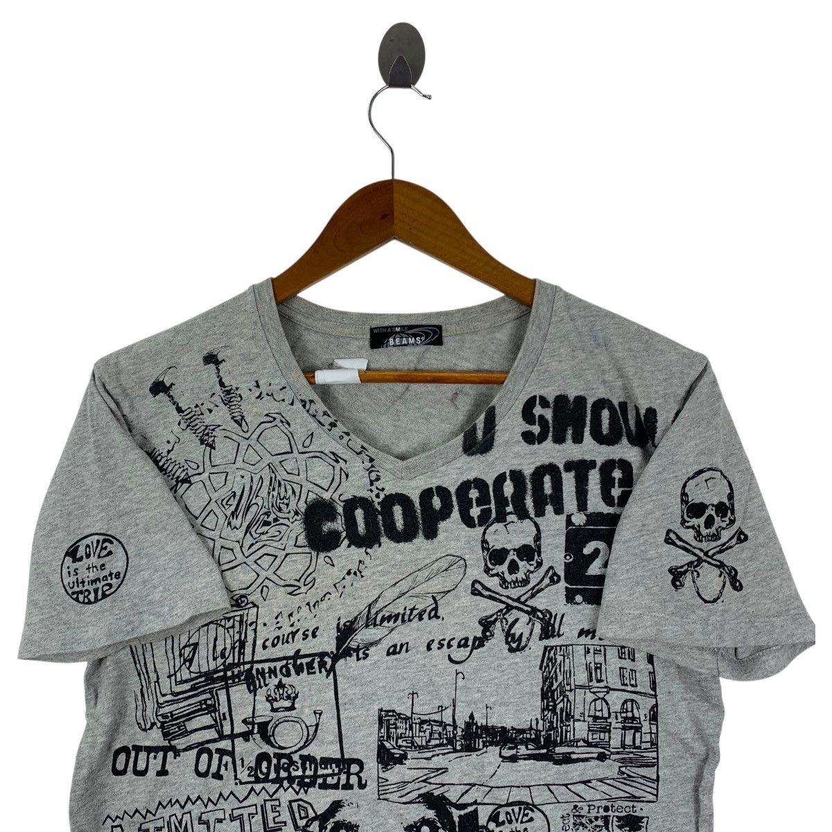 Beams Japan BEAMS With A Smile Pop Art Japanese Brand Tshirt Size US M / EU 48-50 / 2 - 2 Thumbnail