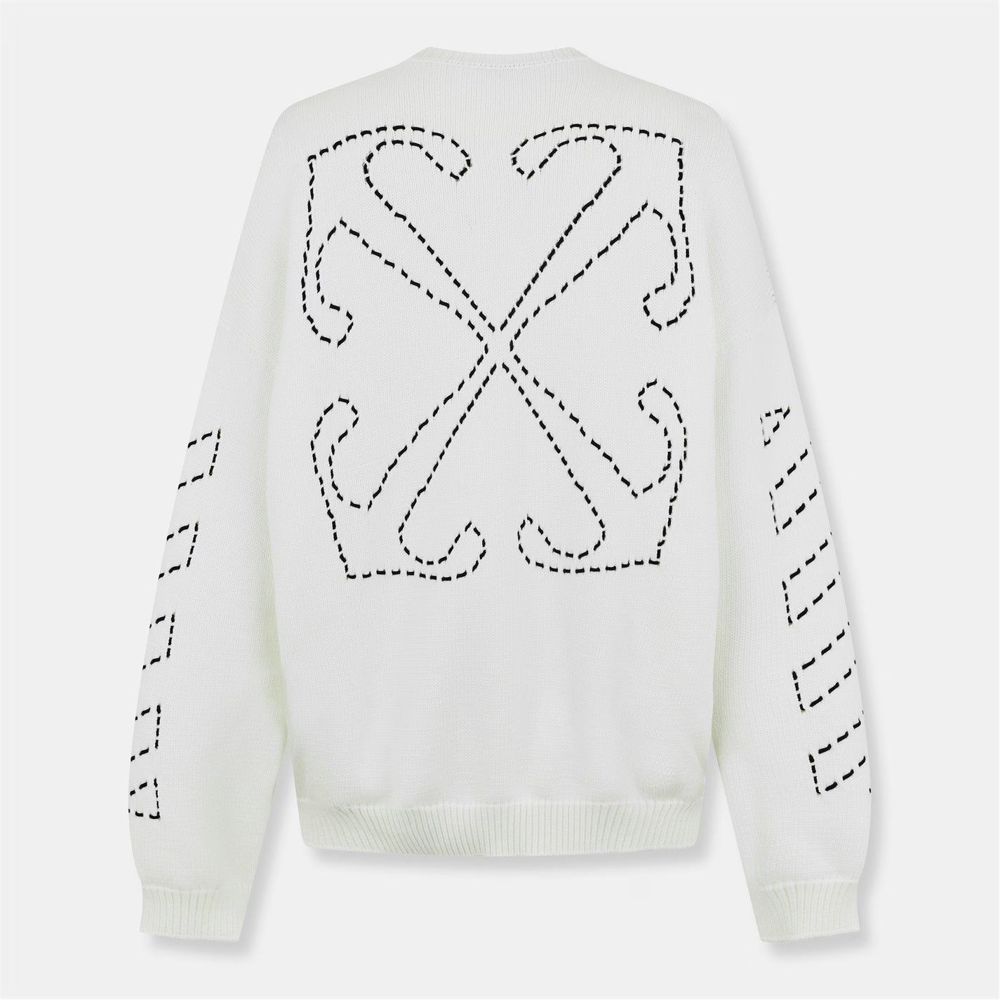 Off-White o1g2r1mq0226 Arrows Long Sleeve Crew Neck Sweatshirt White Size US S / EU 44-46 / 1 - 2 Thumbnail