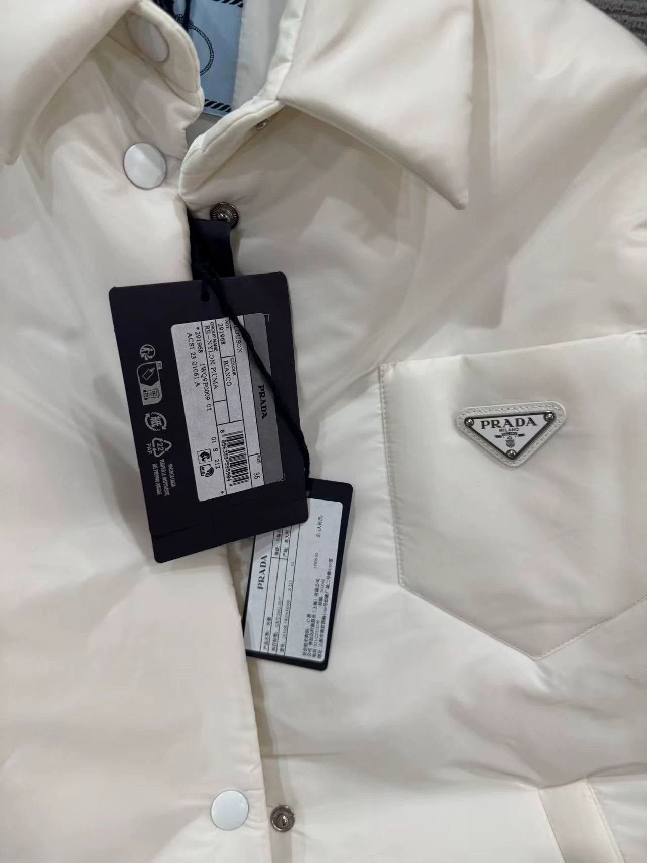 Prada Prada Women's Cotton Coat New EU36 Full Set Size XS / US 0-2 / IT 36-38 - 2 Thumbnail