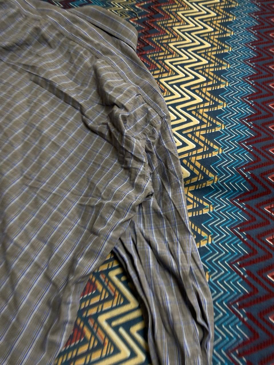 Vintage × Yves Saint Laurent Yves Saint Laurent YSL Mens Long Sleeve Striped Shirt Size US XXL / EU 58 / 5 - 7 Thumbnail