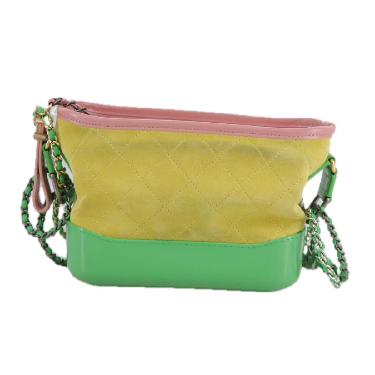Chanel Gabrielle Yellow Suede Shoulder Bag (Pre-Owned) Size ONE SIZE - 1 Thumbnail