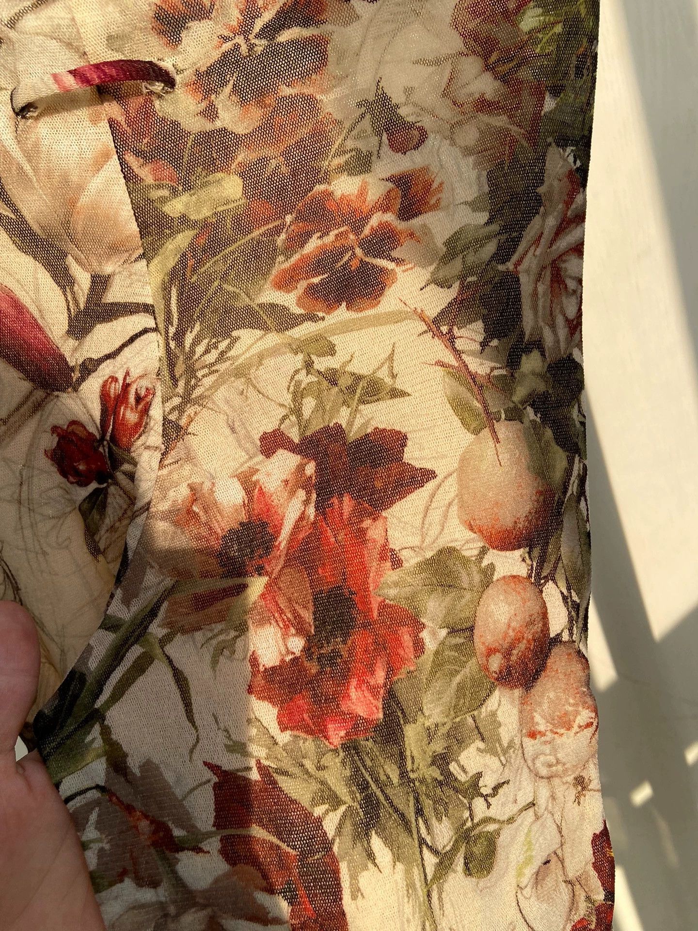 Jean Paul Gaultier JPG Tulle Classic Floral Print Pants M New Unworn Size 27" / US 4 / IT 40 - 9 Thumbnail