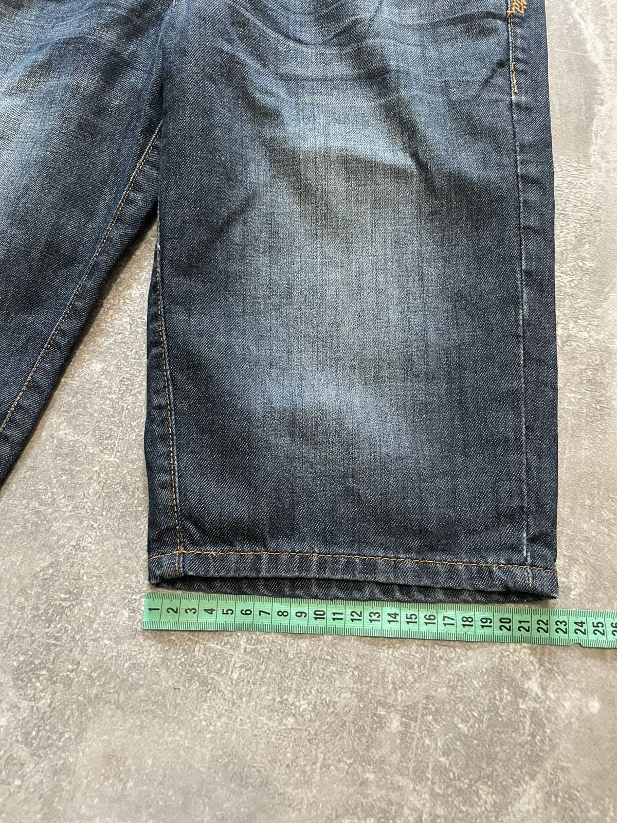 Ecko Unltd. × Vintage Vintage Ecko Unltd. Embroidered Logo Rap Denim Shorts Size US 30 / EU 46 - 20 Thumbnail
