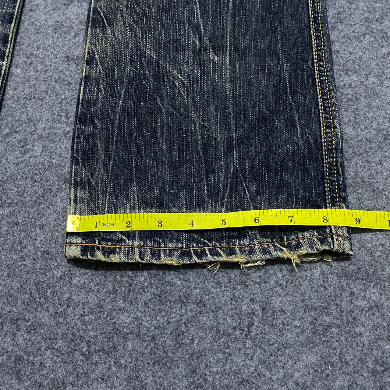 Edwin Vintage Edwin Blue Trip Distressed Denim Jeans Size US 34 / EU 50 - 5 Thumbnail