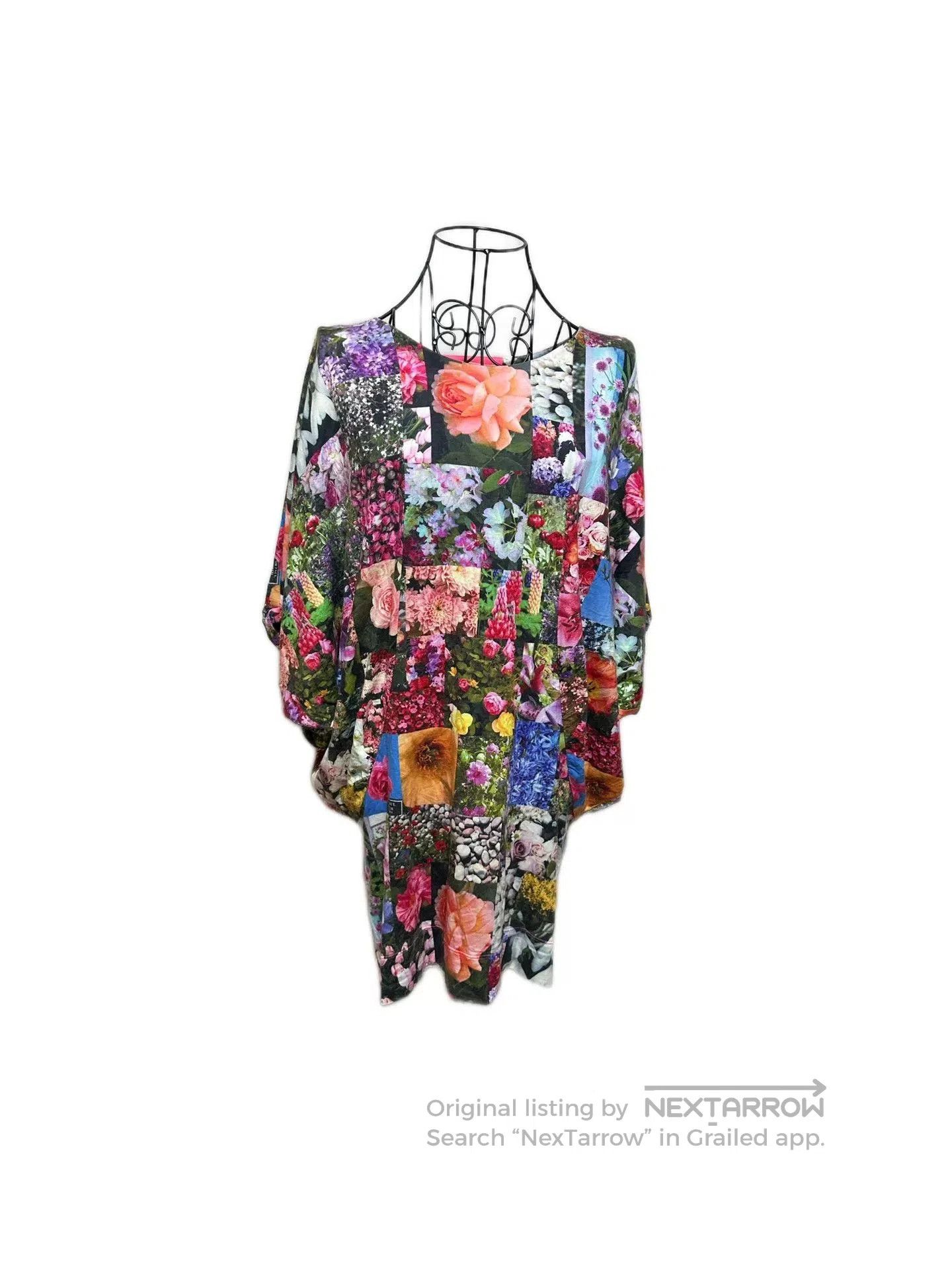 Paul Smith Paul Smith Vintage Batwing Sleeve Floral Dress. Size M / US 6-8 / IT 42-44 - 3 Thumbnail