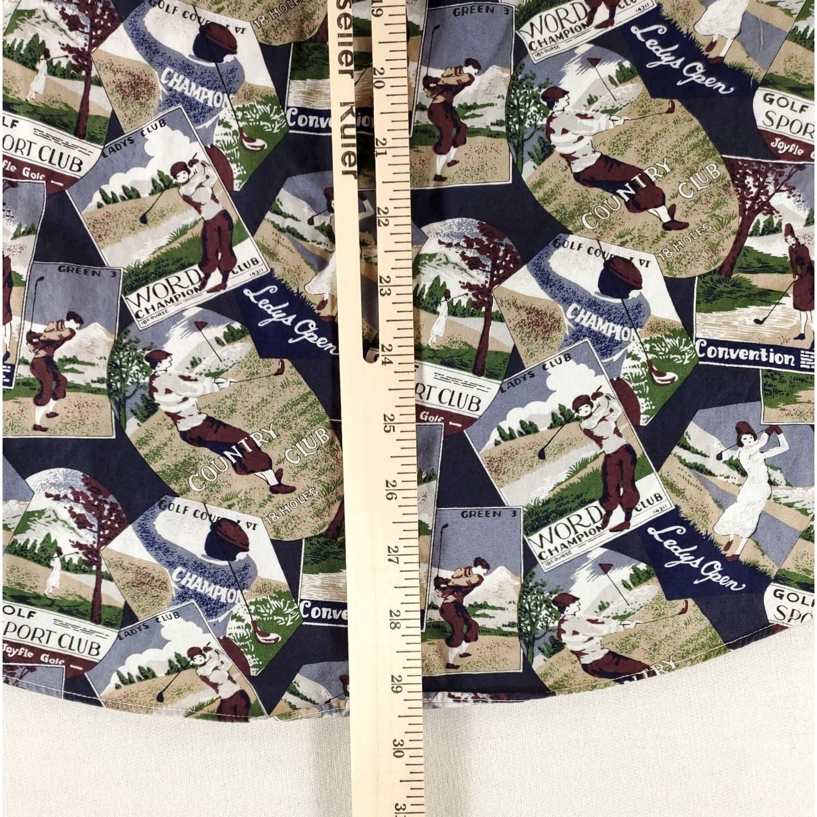Vintage Gitman Bros VTG Golf Print Shirt Sleeve Button Up Made USA Mens M Blue Shirt Mens M Size US M / EU 48-50 / 2 - 5 Thumbnail