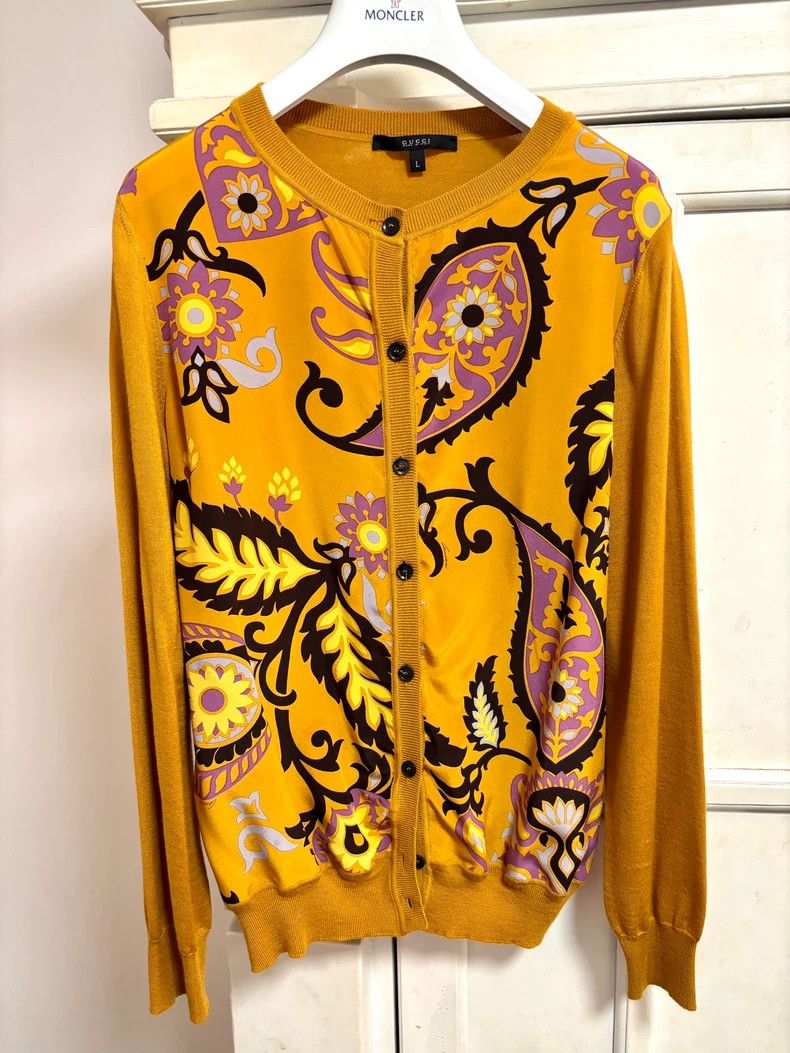 Gucci Gucci Women's Silk Cashmere Knitwear Sweater - dmc Size US L / EU 52-54 / 3 - 1 Thumbnail