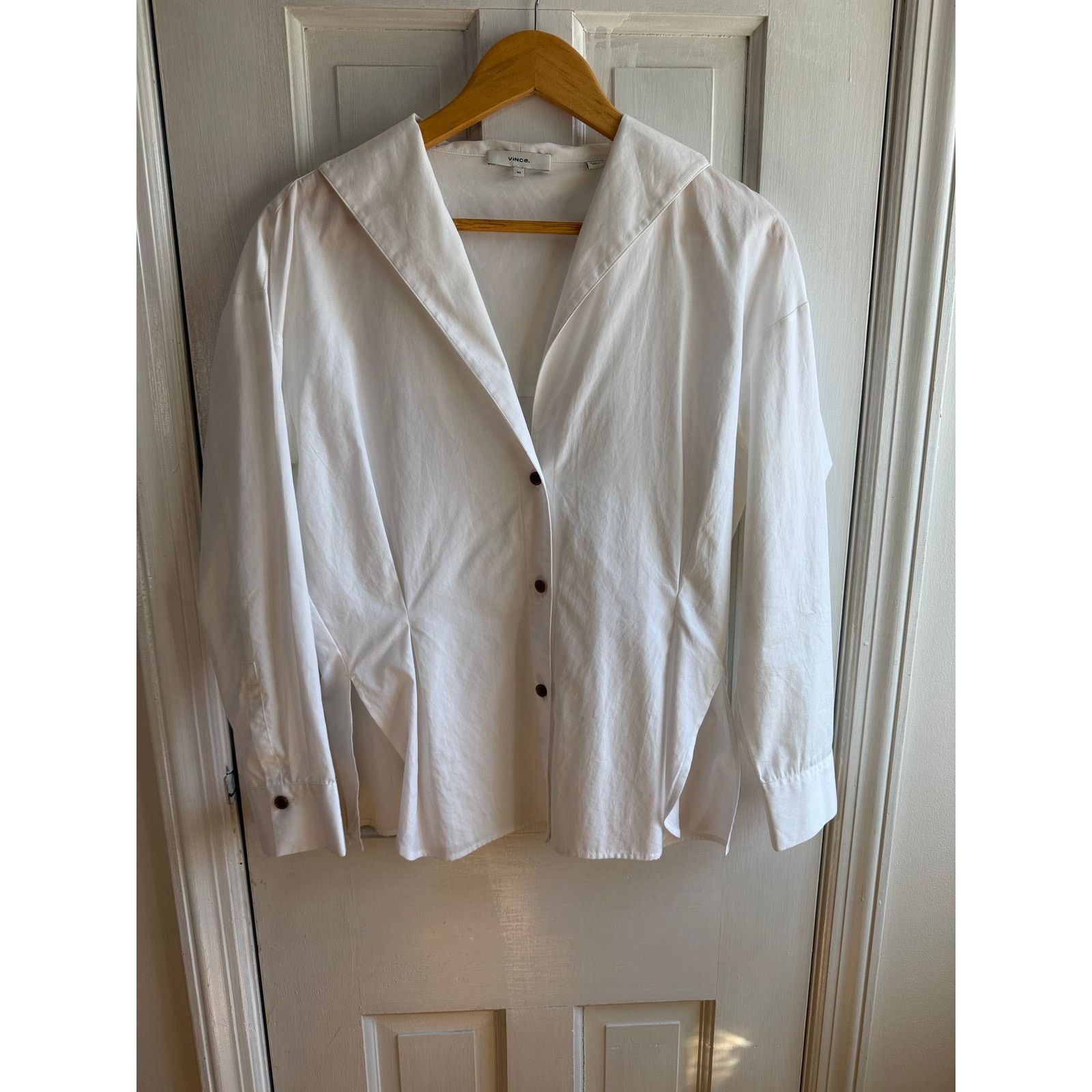 Vince Vince Off-White Shrunken Blazer- Size XS - EUC Chic Workwear Size XS / US 0-2 / IT 36-38 - 2 Thumbnail