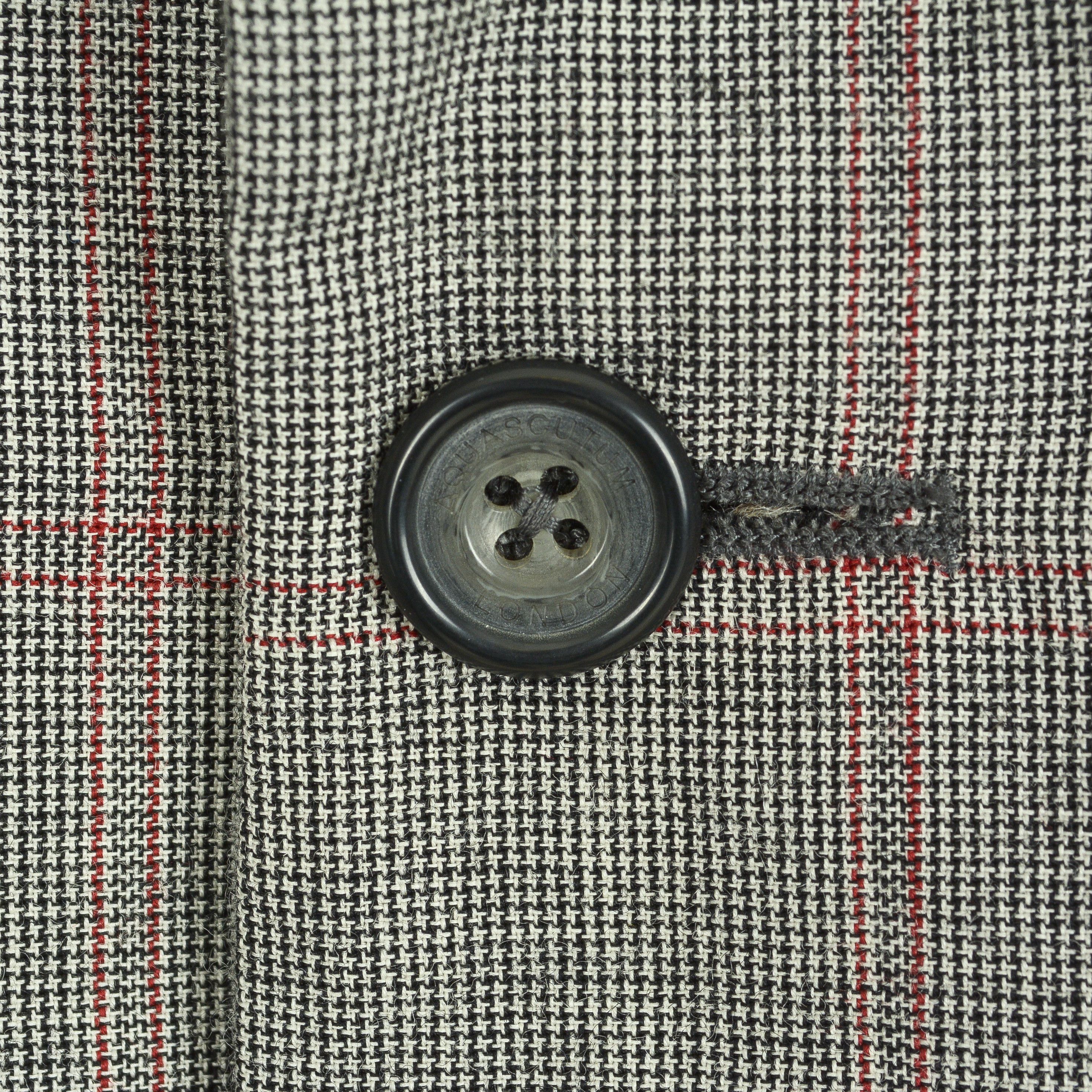 Aquascutum Wool Blazer UK 34 US Coat EU 44 Jacket Plaid Check Suit 2XS Size 34R - 5 Thumbnail