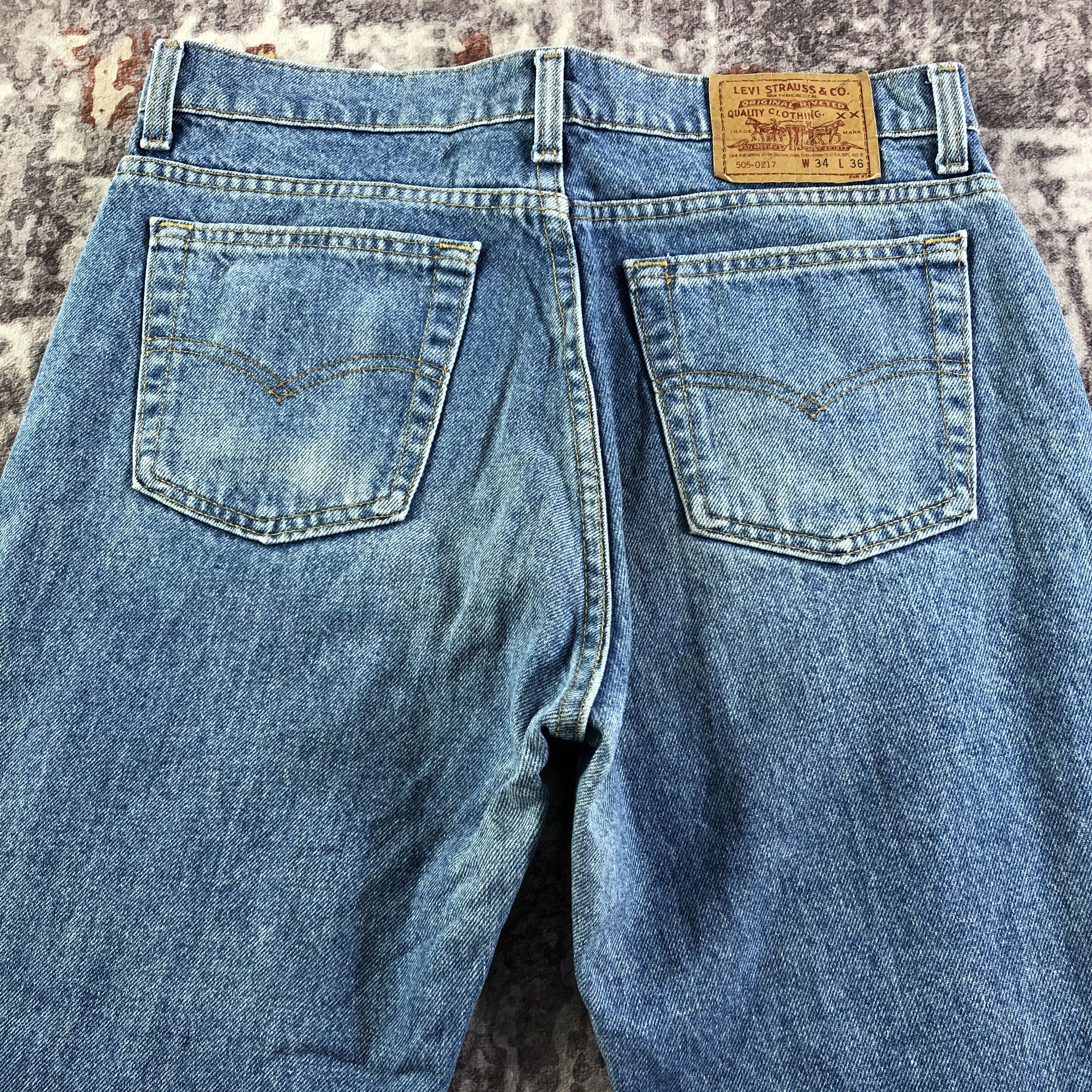 Levi's × Vintage 90s Vintage Levis 505 Jeans-JM3291 Size US 32 / EU 48 - 5 Thumbnail