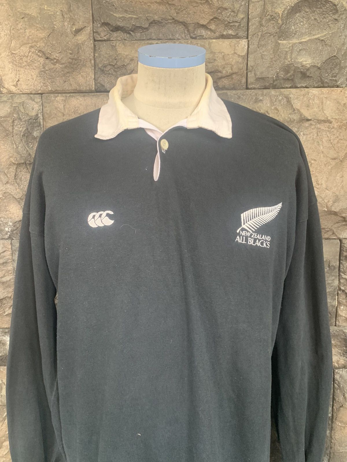 Canterbury of New Zealand × Vintage Vintage 90s Canterbury Of New Zealand All Blacks Shirts Size US M / EU 48-50 / 2 - 2 Thumbnail