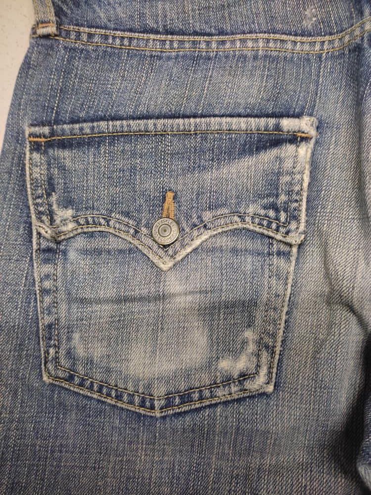 Vintage VINTAGE LEVIS JEANS MINOR DISTRESSED AND FADED STYLE Size US 34 / EU 50 - 9 Thumbnail