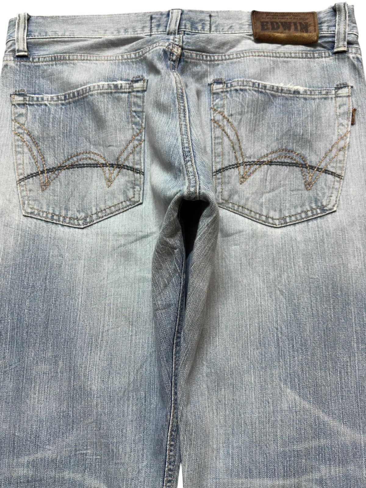 Edwin Vintage Edwin 503V Selvedge Faded Distressed Denim Size US 36 / EU 52 - 7 Thumbnail