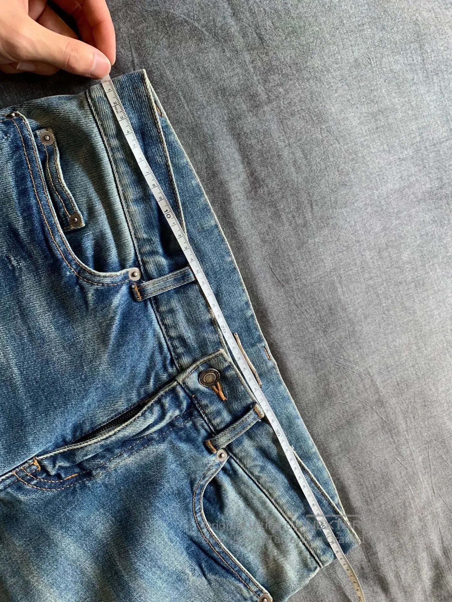 Saint Laurent Paris SAINT LAURENT Washed Frayed Jeans. Size US 32 / EU 48 - 7 Thumbnail