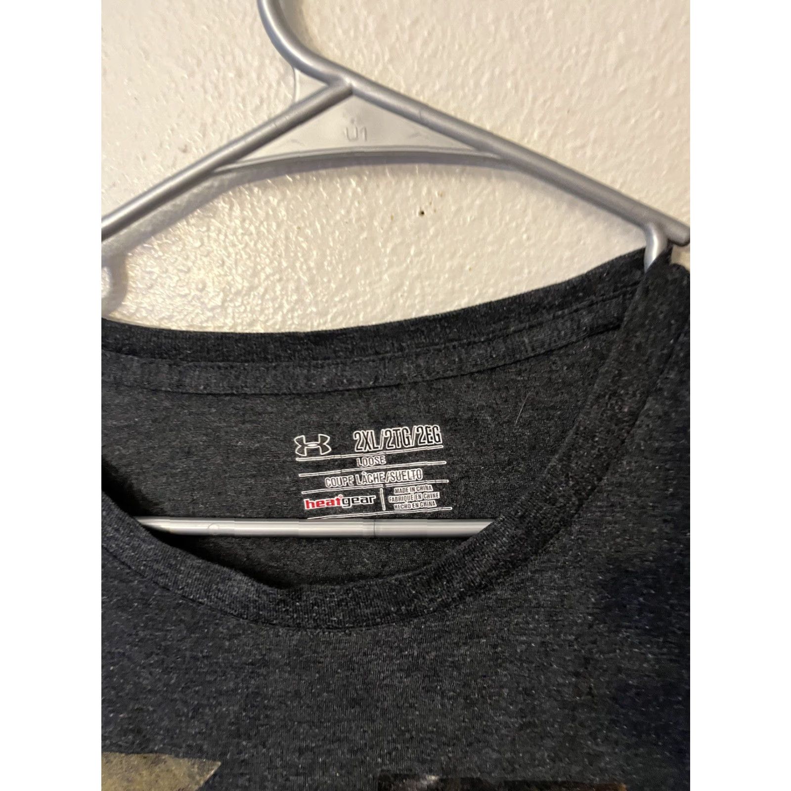 Under Armour Under Armour Men T-Shirt Crew Neck Short Sleeve Graphic Gray 2XL Regular Cotton Sports Logo 2010s Size US XXL / EU 58 / 5 - 2 Thumbnail