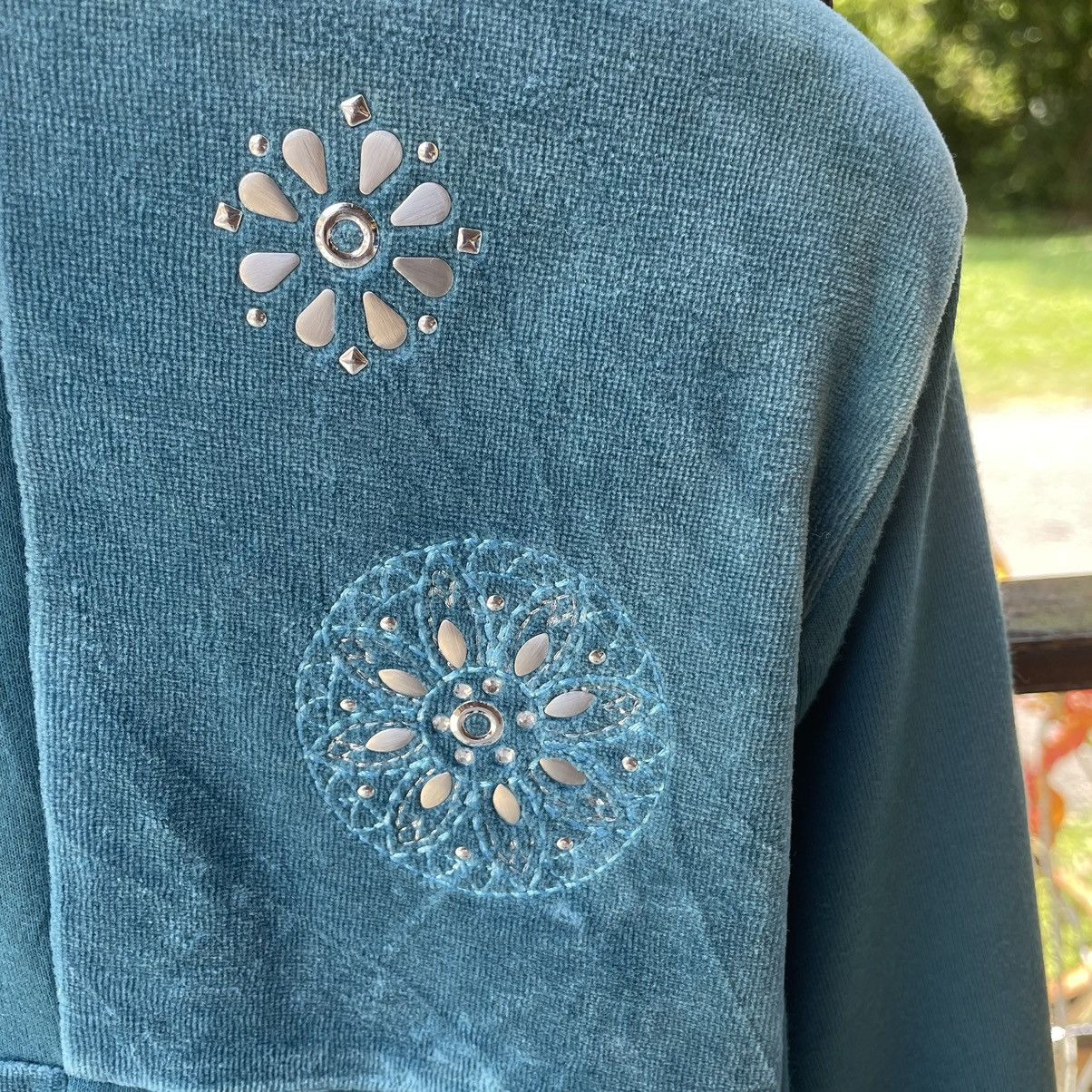 Designer × Japanese Brand × Vintage 🔥🔥Vintage Alfred Dunner Art Flower Polos Sweatshirts Size US M / EU 48-50 / 2 - 5 Thumbnail