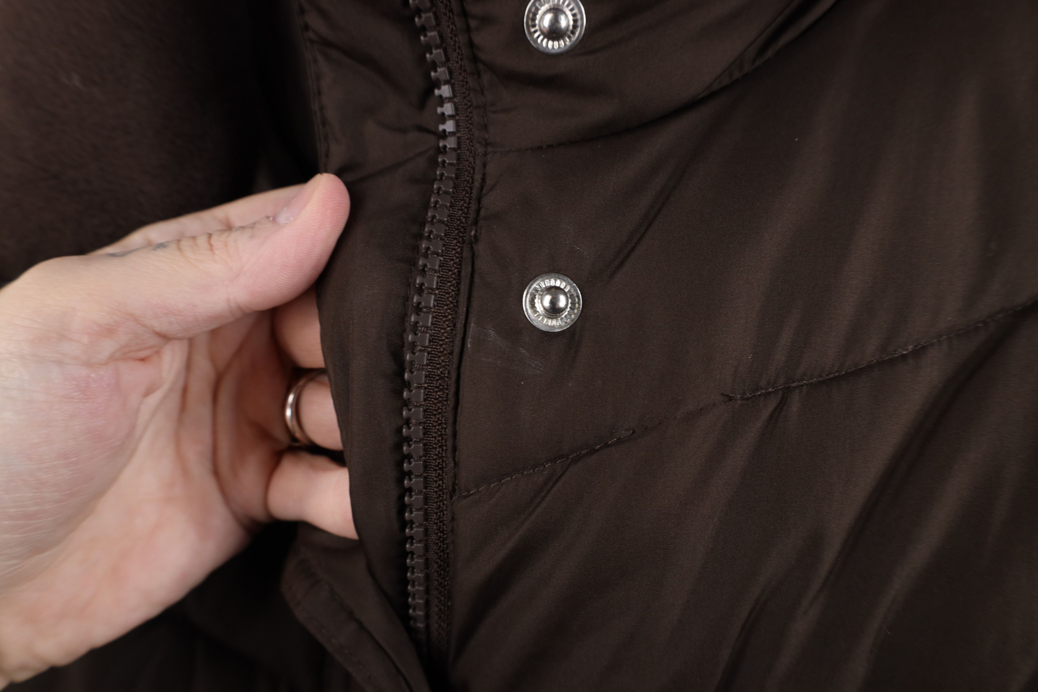 Gap Vintage Y2K Gap Babydoll Full Zip Puffer Vest Jacket Brown Size M / US 6-8 / IT 42-44 - 8 Thumbnail