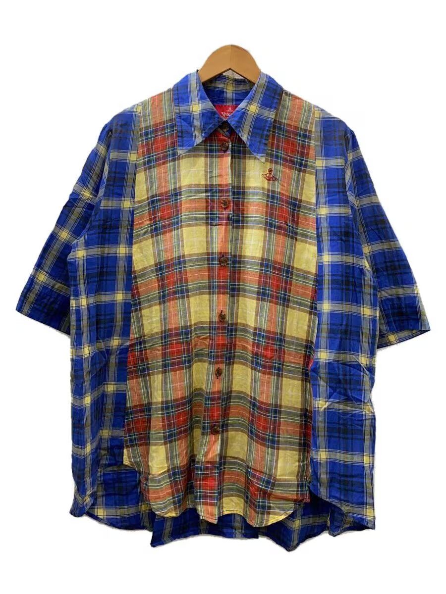 Vivienne Westwood Oversized Reconstructed Plaid Orb Short Sleeve Button Shirt Size US M / EU 48-50 / 2 - 1 Thumbnail