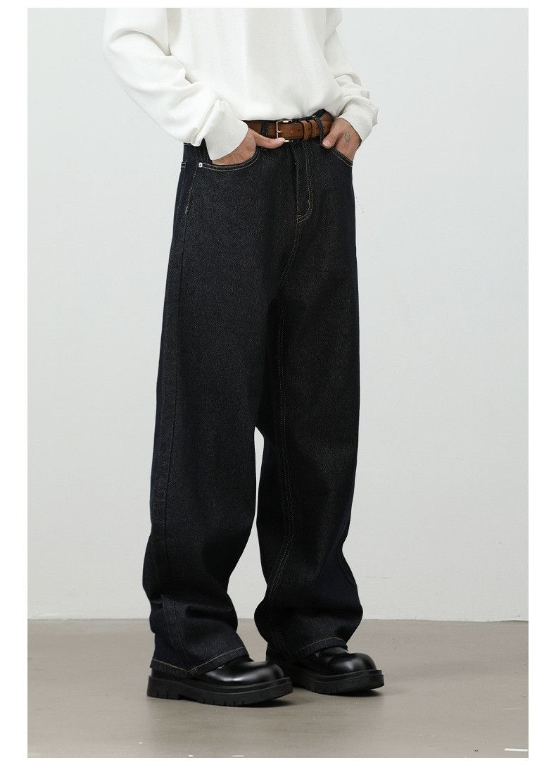 Jean American retro men's loose casual straight wide-leg jeans Size US 32 / EU 48 - 2 Thumbnail