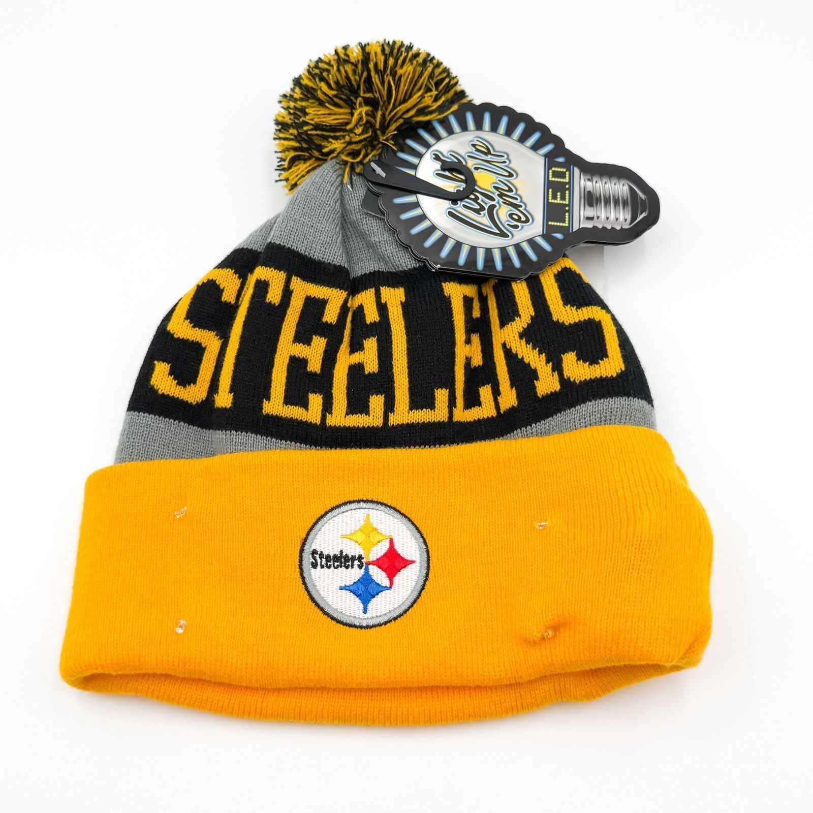 NFL New With Tags NFL Pittsburgh Steelers FOCO Light Up Sports K Size ONE SIZE - 1 Thumbnail