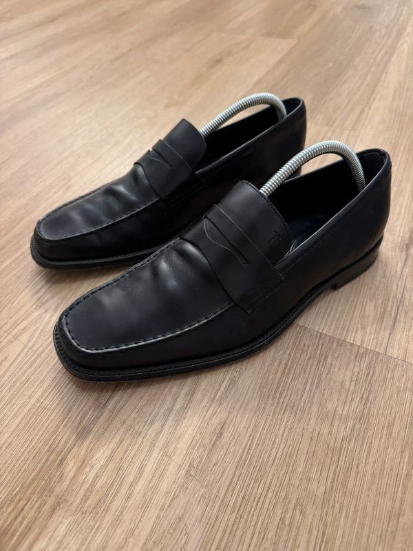 Tod's Tod's Loafers Leather moccasins Black size 42 Size US 9 / EU 42 - 6 Thumbnail
