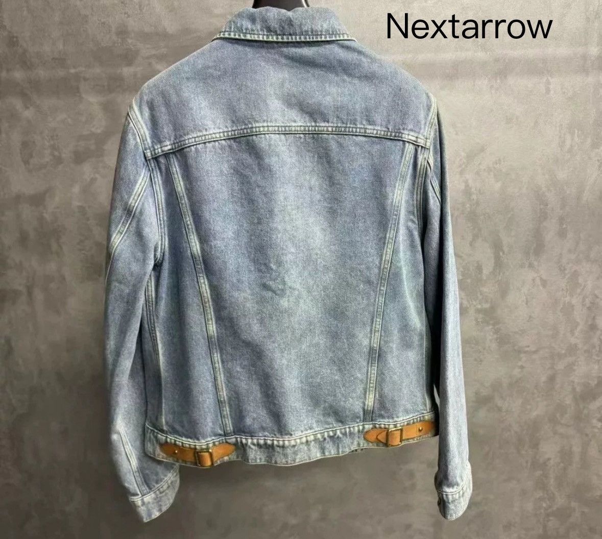 Louis Vuitton's latest blue DNA leather denim jacket
