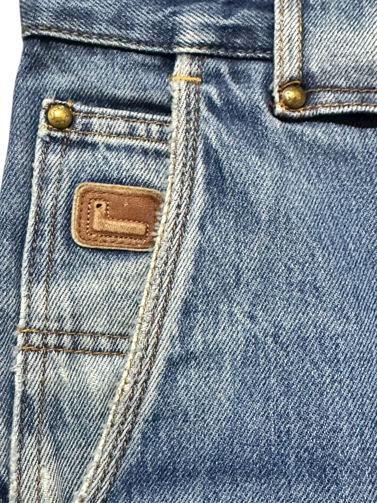 Lancel Vintage Lancel Paris Faded Wash Distressed Denim Size US 32 / EU 48 - 5 Thumbnail