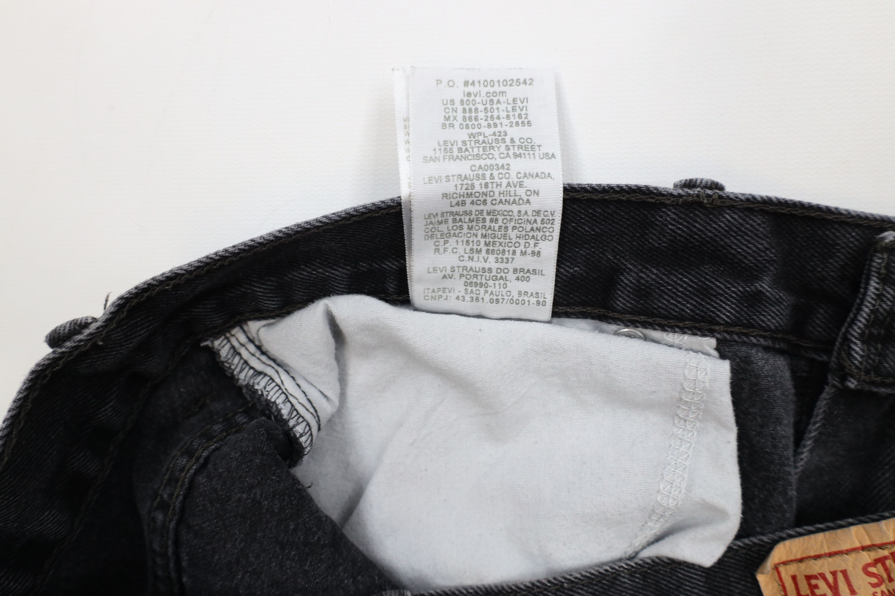 Levi's × Vintage Vintage Y2K Levis 550 Relaxed Fit Denim Jeans Black Cotton Size US 36 / EU 52 - 8 Thumbnail