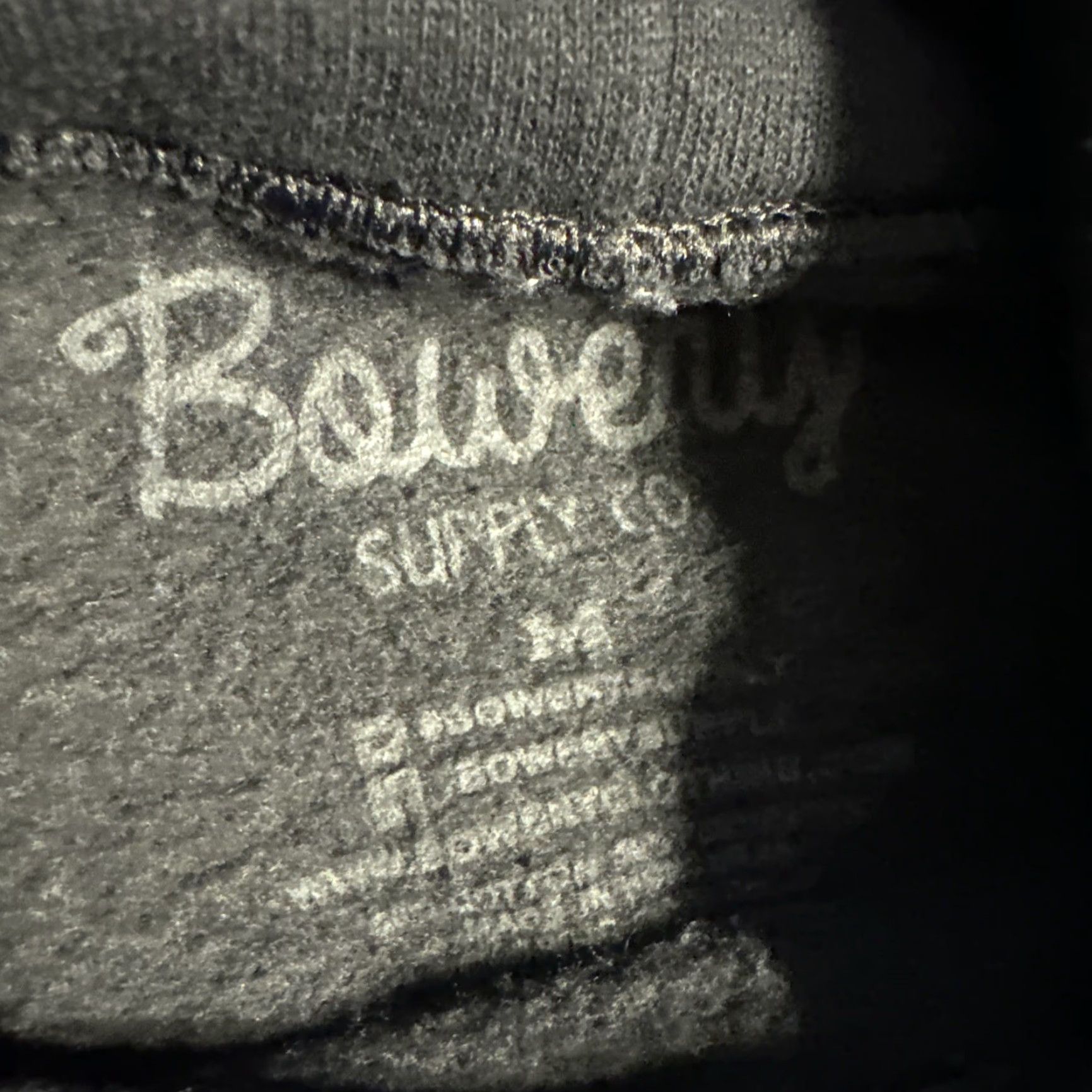 Vintage VINTAGE Bowery Supply Co Black Punk Skateboarding Hoodie Men M Pullover Hoodie Skateboarding Black Goth Y2K Cyber Punk Skeleton Grunge 90s Theme Mens Size US M / EU 48-50 / 2 - 4 Thumbnail