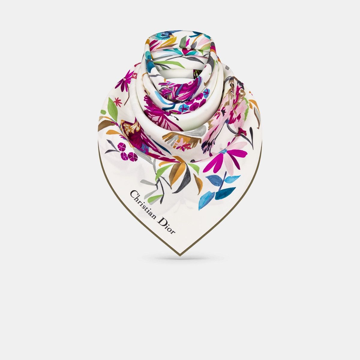 Dior o1bcso1str0226 Size:OS/90 Square Scarf in Multicolor Size ONE SIZE - 3 Thumbnail