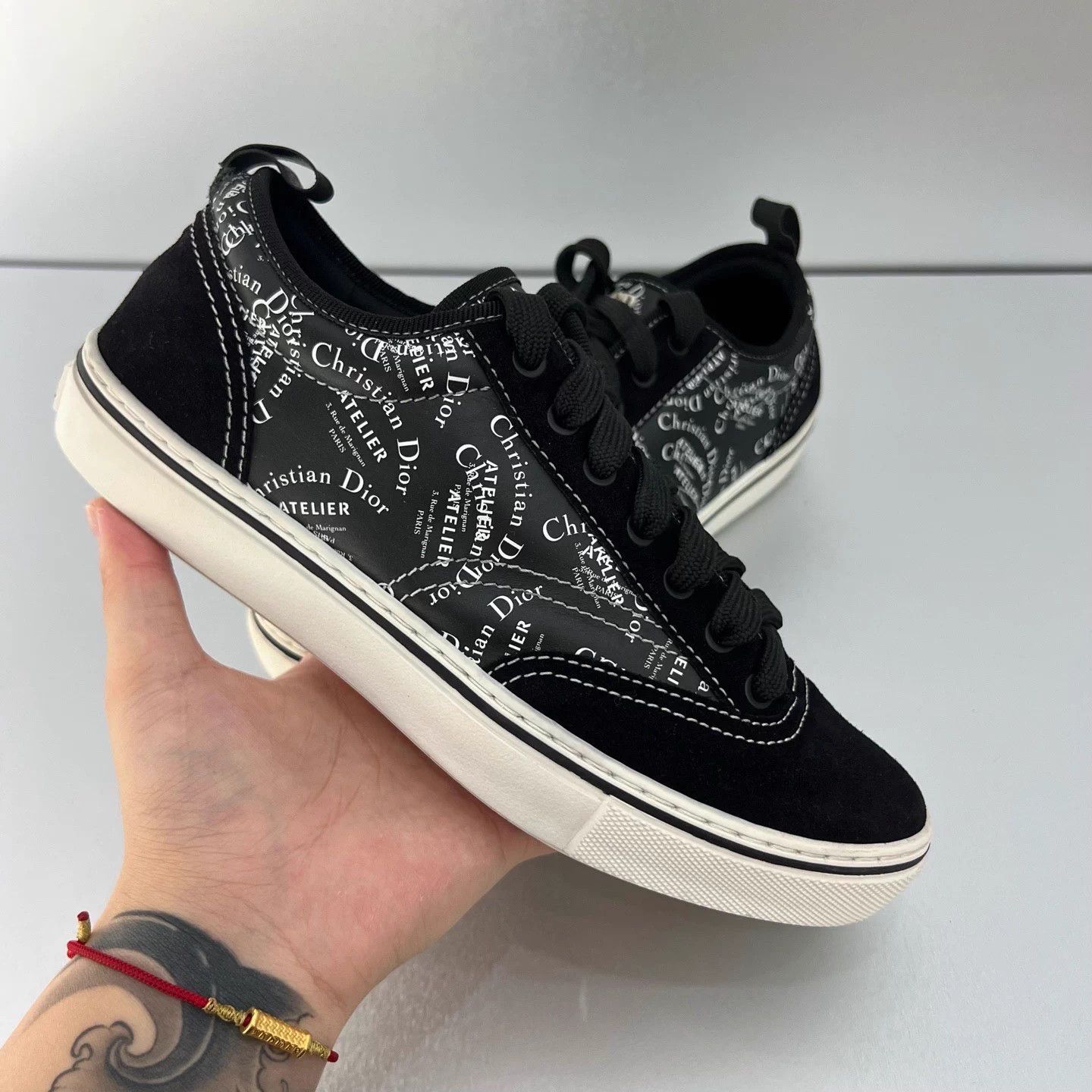 Dior Dior Black Dior Logo Sneakers 42 Worn Once D2892 Size US 9 / EU 42 - 8 Thumbnail