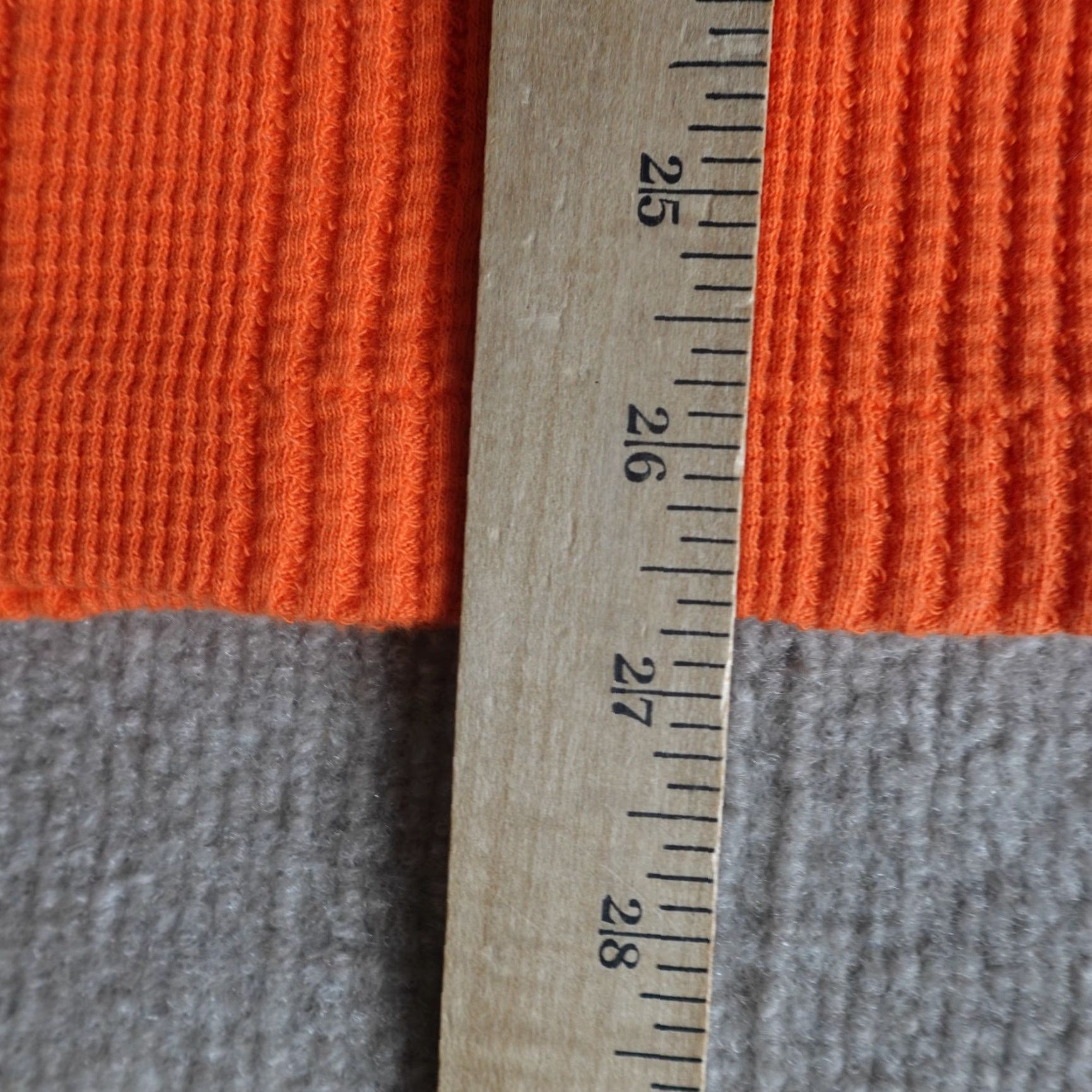 Polo Ralph Lauren VINTAGE Polo Ralph Lauren Mens Shirt L Orange Striped Knit Short Sleeve Crew Neck Ribbed Waffle Polo Ralph Lauren Shirt Size US L / EU 52-54 / 3 - 2 Thumbnail