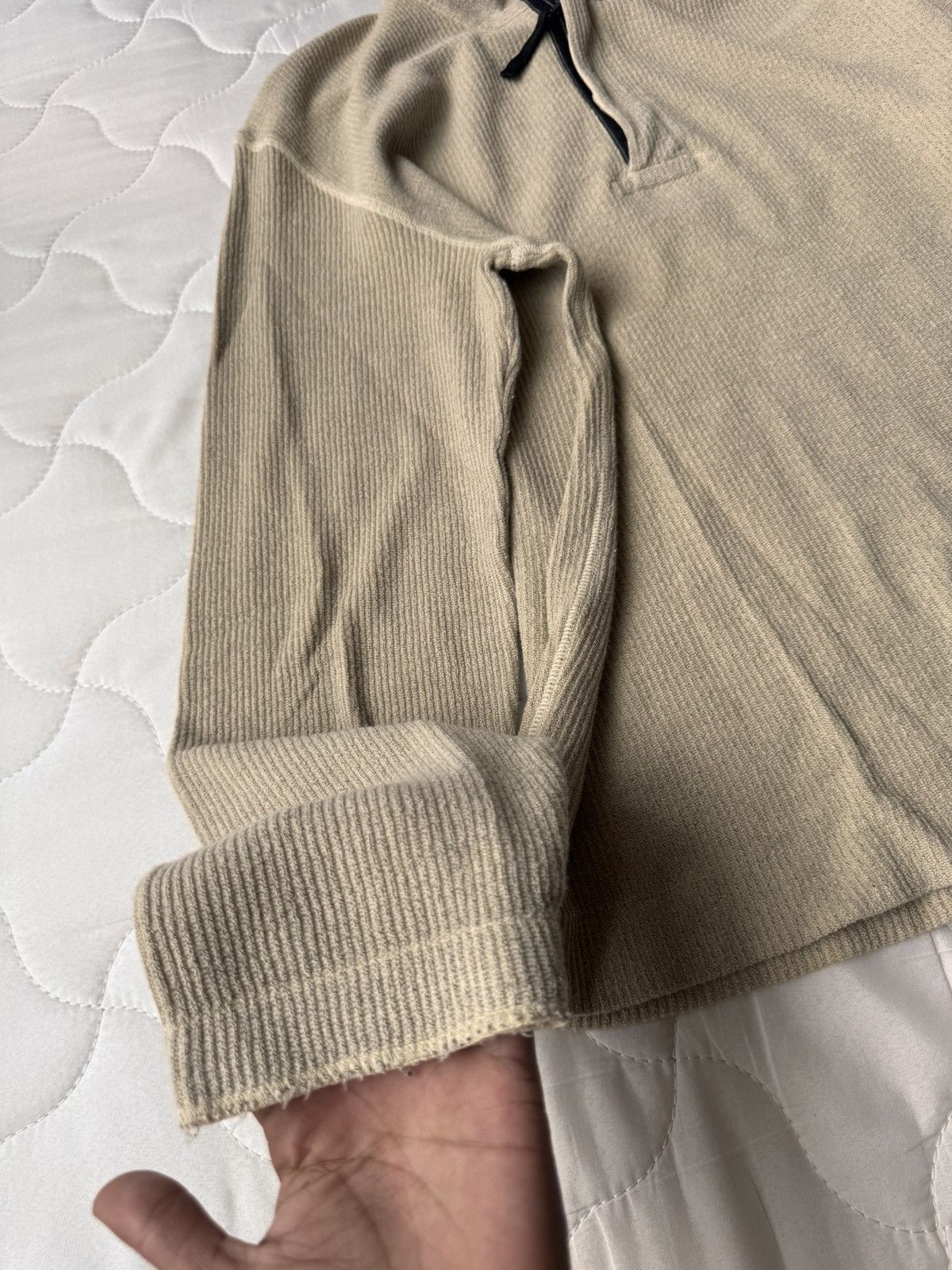 Stone Island VINTAGE EARLY y2k STONE ISLAND WAFFLE HALF ZIPPER Size US M / EU 48-50 / 2 - 8 Thumbnail