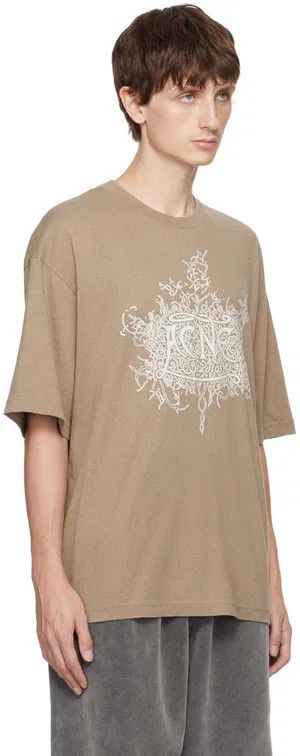 Acne Studios o1y1024 T-Shirt in Light Brown Size US S / EU 44-46 / 1 - 2 Thumbnail