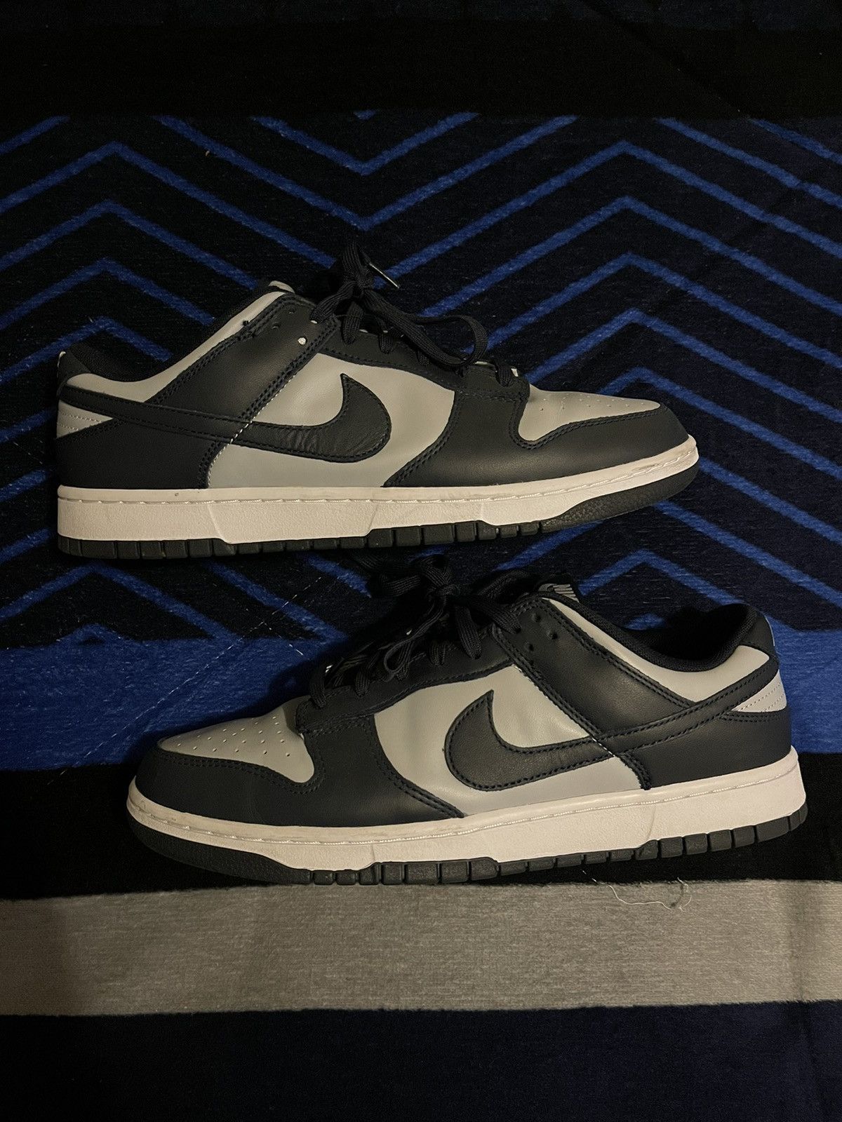 image of Nike Georgetown Dunk Shoes in Grey, Men's (Size 12)