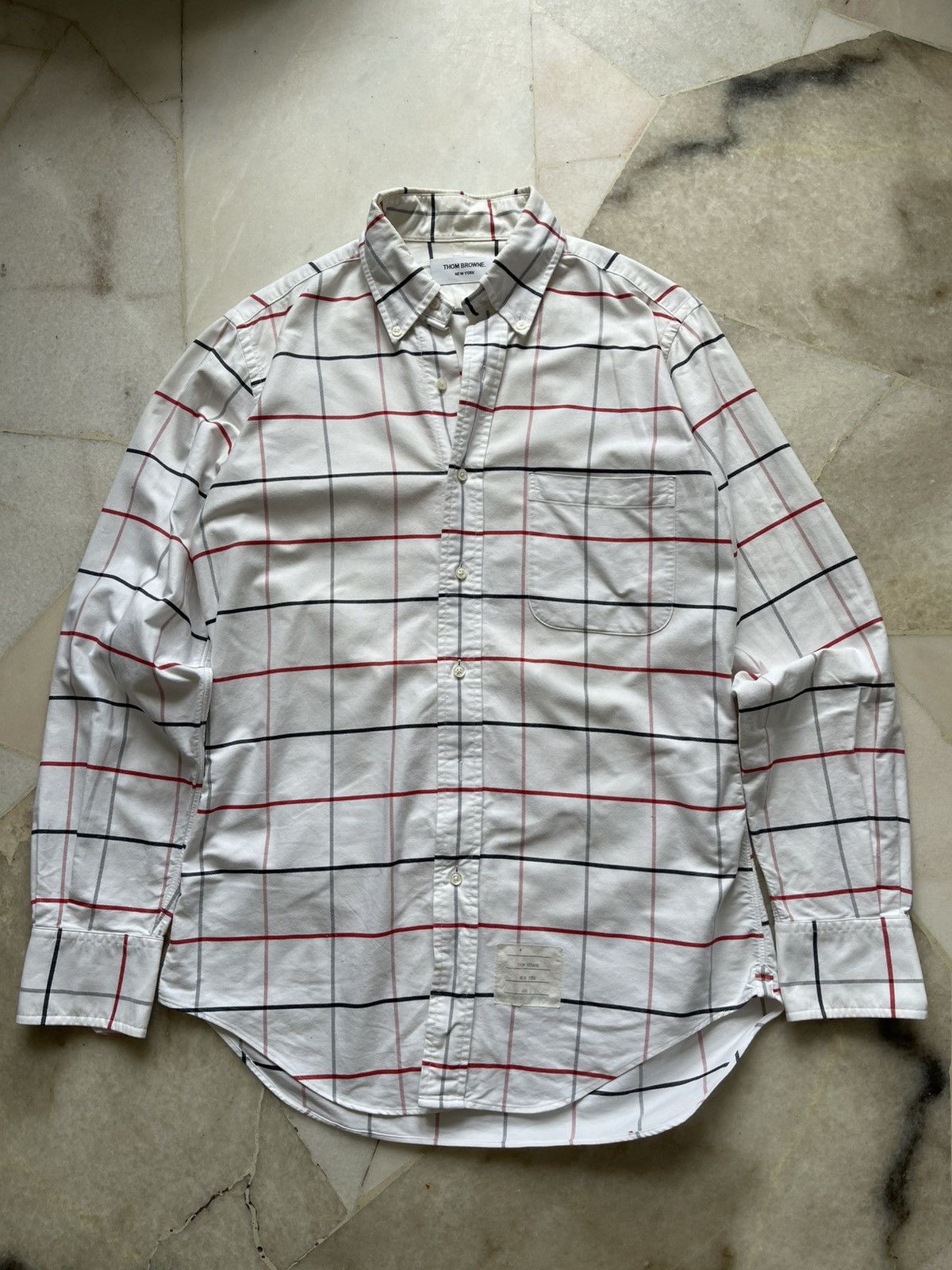 Thom Browne Oxford Plaid Shirt
