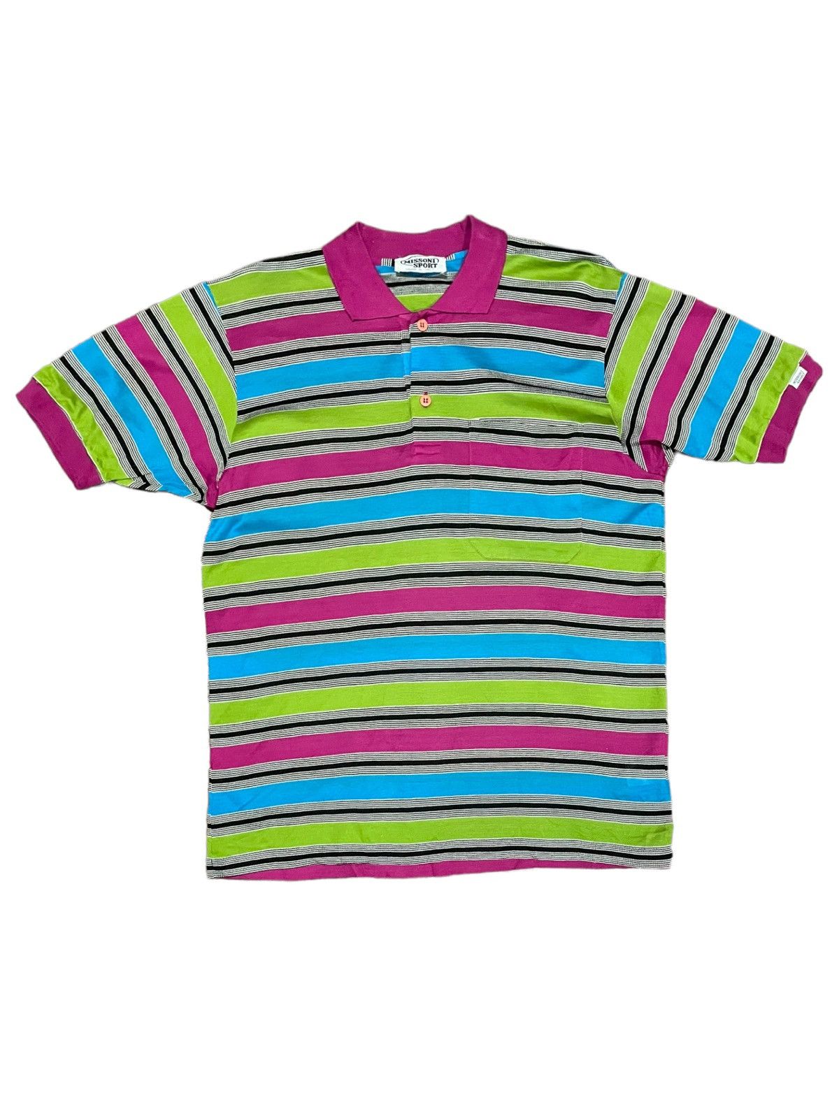 Missoni 90s Missoni 🇮🇹 Italy Polo Shirt Size US M / EU 48-50 / 2 - 1 Thumbnail