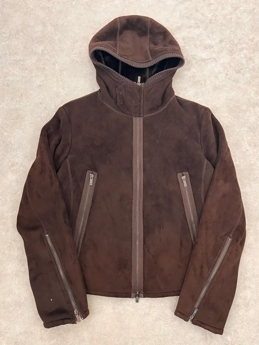 Emporio Armani FW2008 Emporio Armani Faux Shearling Brown Hooded Jacket Size US S / EU 44-46 / 1 - 1 Thumbnail