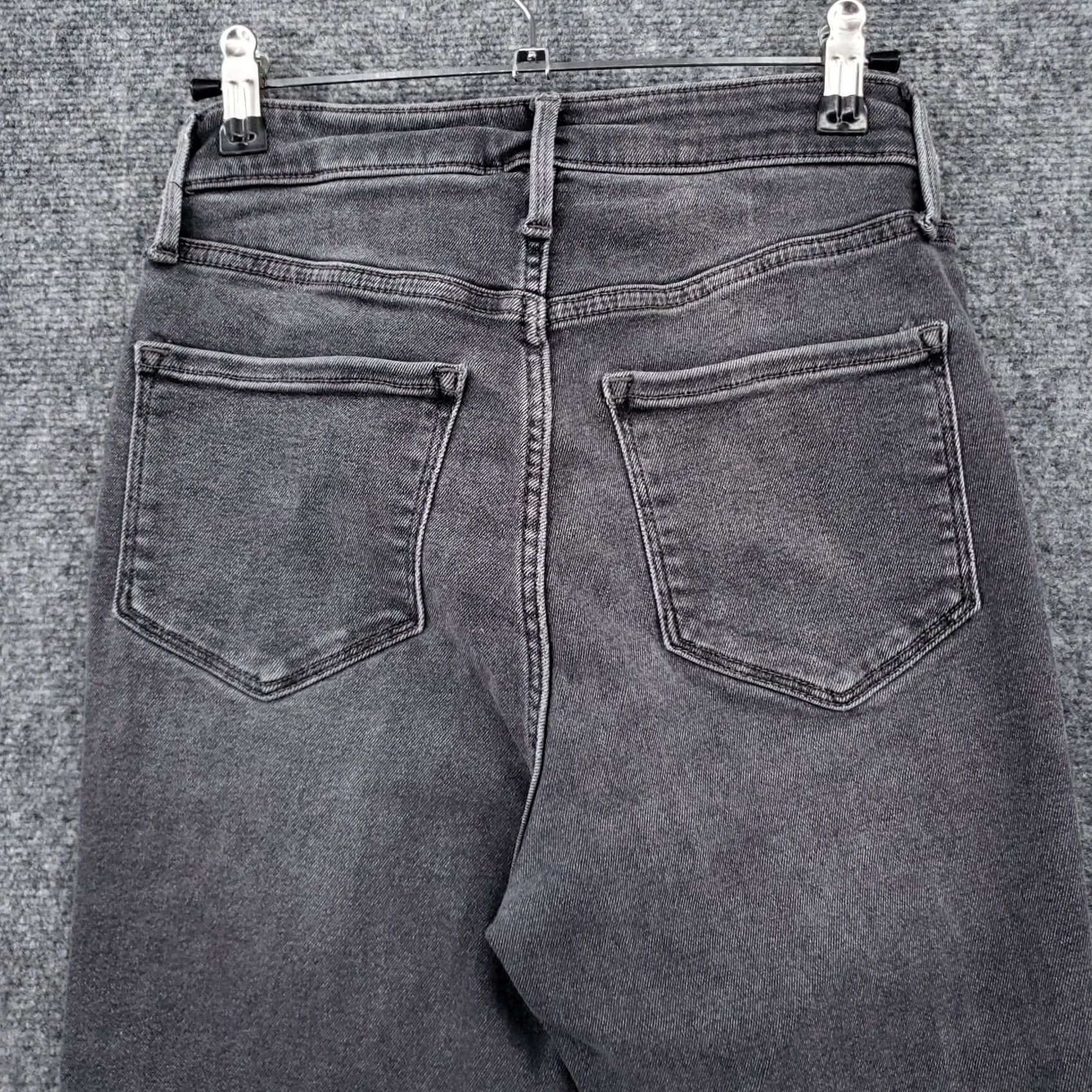 Old Navy Old Navy Womens Jeans 6 High Rise Rockstar Super Skinny Distressed Gray Denim Size 28" / US 6 / IT 42 - 7 Thumbnail