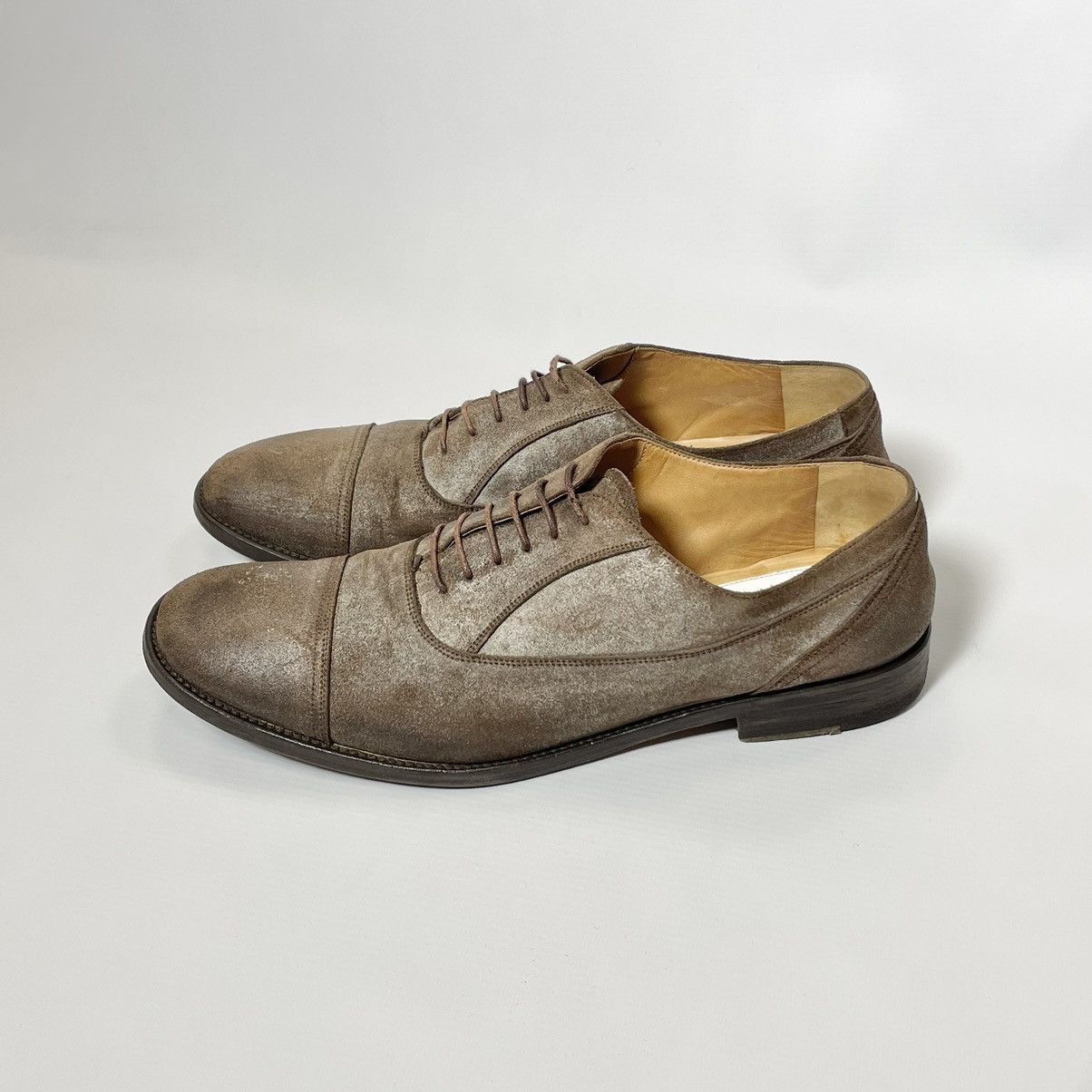 Maison Margiela ‘Mould’ Effect Suede Oxford Shoes Size US 11 / EU 44 - 1 Thumbnail