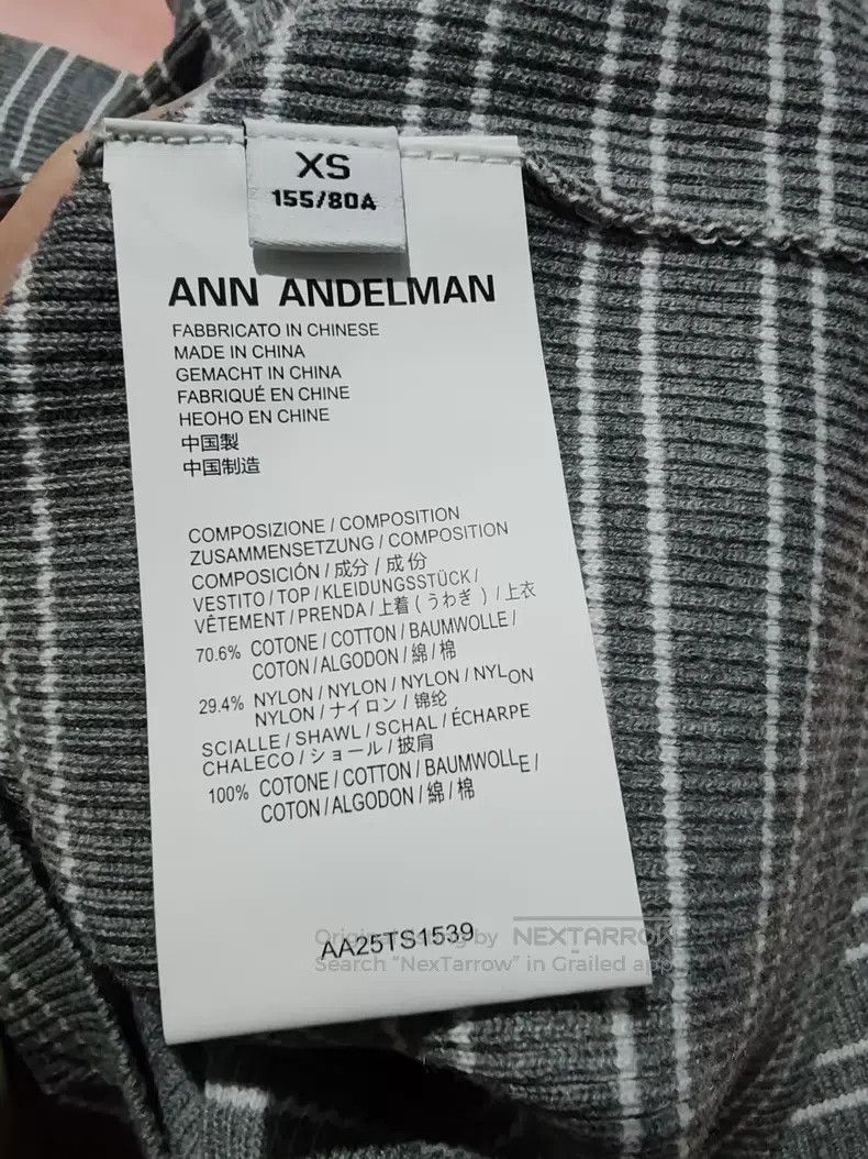 Ann Demeulemeester Ann Demeulemeester Grey Striped Slim Short Shawl Two-Piece Size XS / US 0-2 / IT 36-38 - 5 Thumbnail