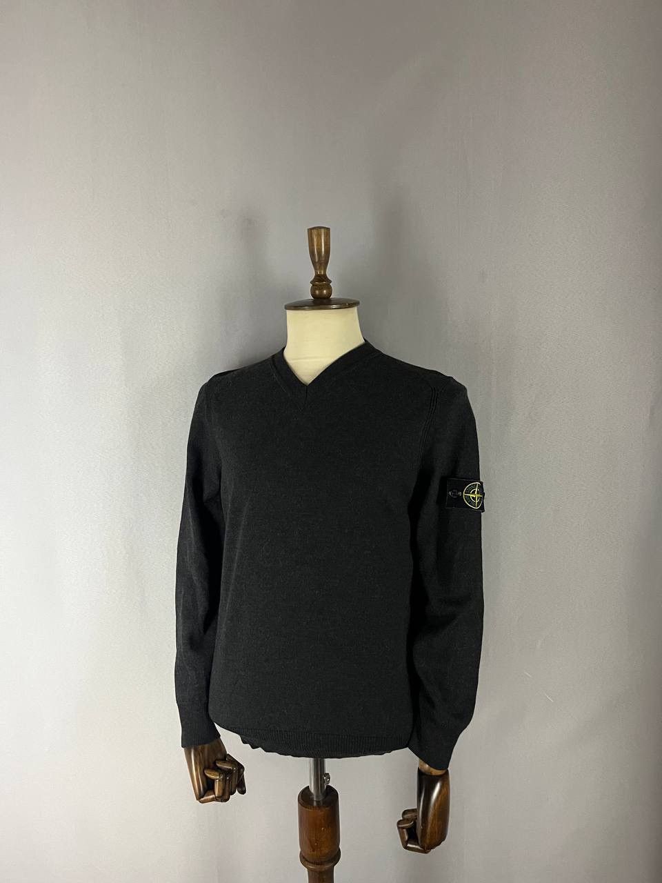 Stone Island Stone Island Sweater Grey Wool Size US XL / EU 56 / 4 - 1 Thumbnail