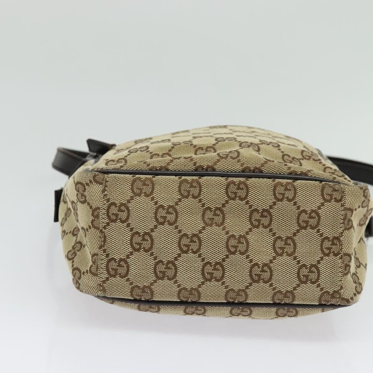 Gucci GUCCI GG Canvas Shoulder Bag Beige Silver Size ONE SIZE - 9 Thumbnail