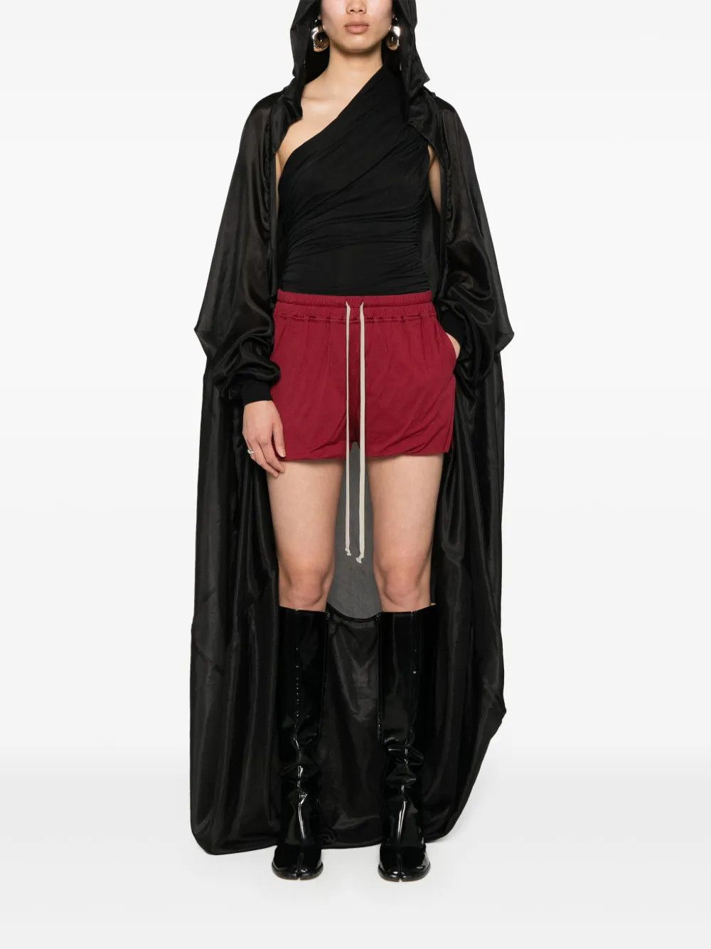 Rick Owens o1y0126 Short in Red Size 26" / US 2 / IT 38 - 5 Thumbnail