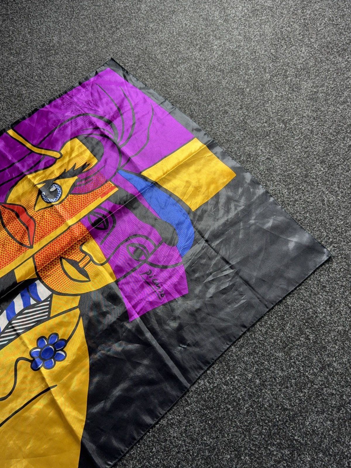 Vintage Vintage 90s Picasso Scarf Art silk Size ONE SIZE - 3 Thumbnail