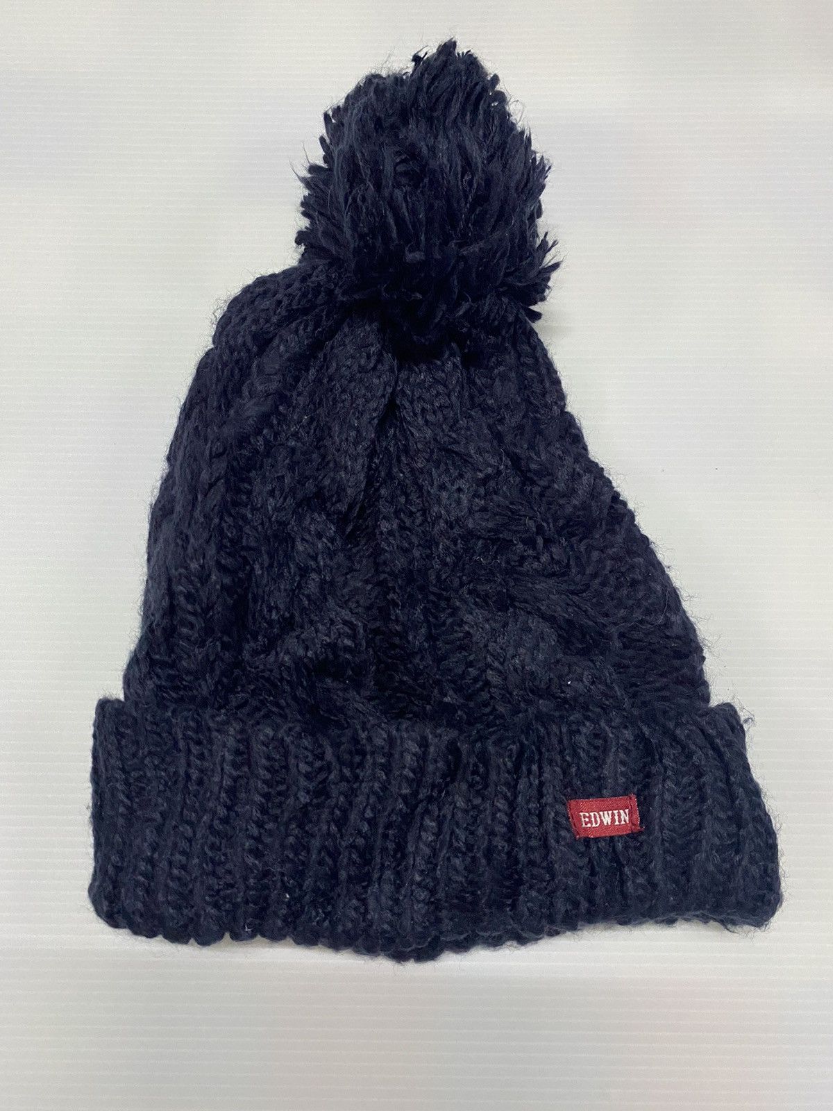 Edwin Edwin Pom Knitted Beanie Hat Size ONE SIZE - 1 Thumbnail