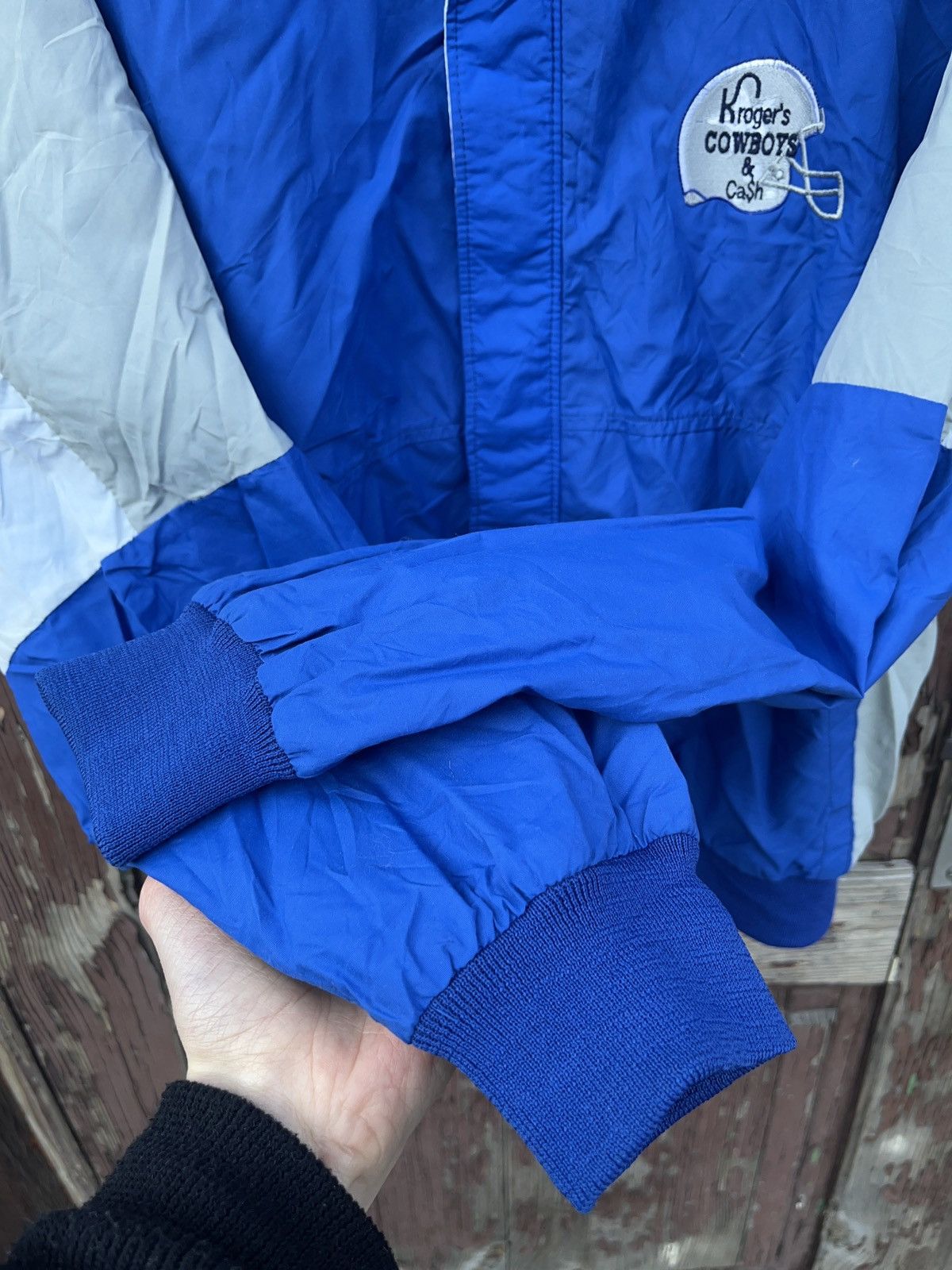 NFL × Vintage Vintage Kroger’s Cowboys & Cash NFL Windbreaker Jacket Size US L / EU 52-54 / 3 - 7 Thumbnail