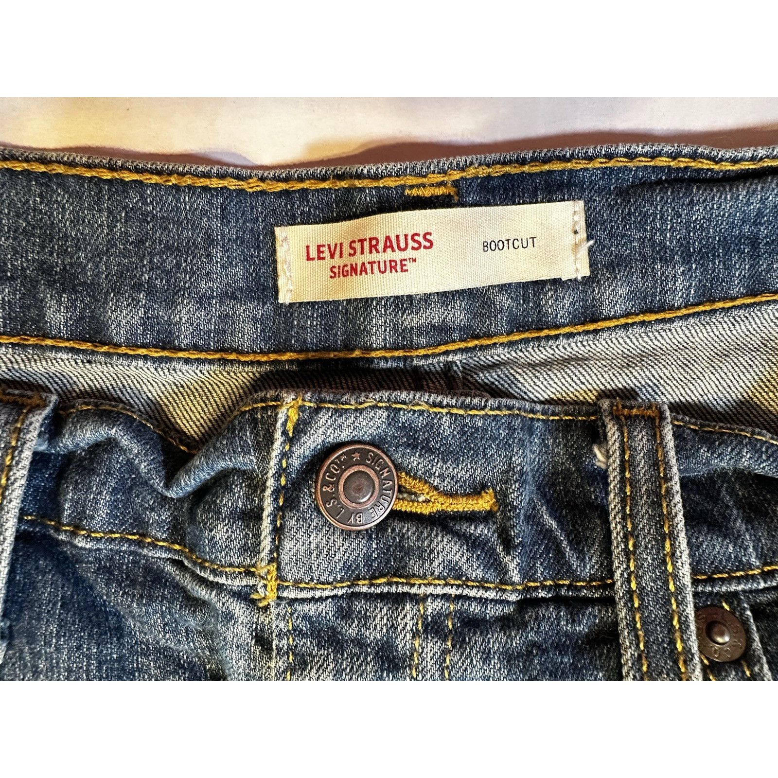 Levi's Levis Signature Bootcut Jeans 34x30 Denim Streetware Western Size US 34 / EU 50 - 5 Thumbnail