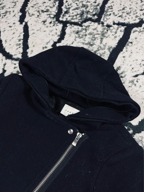 Sandro Sandro wool coat navy blue 40 Size S / US 4 / IT 40 - 3 Thumbnail