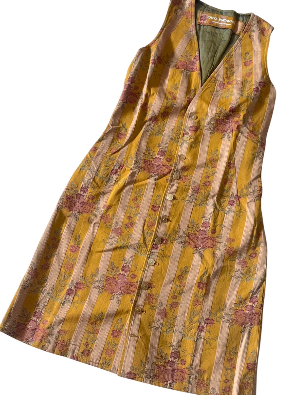 Junya Watanabe Junya watanabe cdg AD92 embroidered flowers midi outer dress Size S / US 4 / IT 40 - 3 Thumbnail